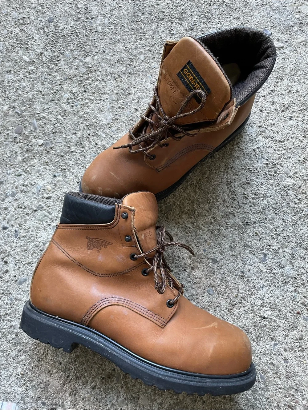 Rare Vintage  Red Wing Steel Toe Boots,Men's Size 10.5 EE Gore-Tex